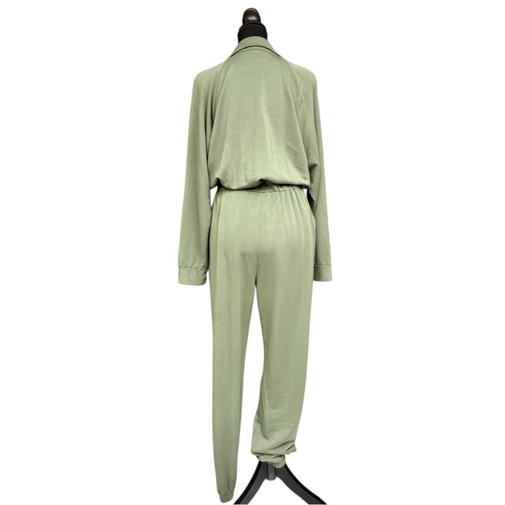 Stateside Super Soft Fleece Jumpsuit, Medium, Artichoke Green Fleece Zip NWOT - Picture 9 of 10